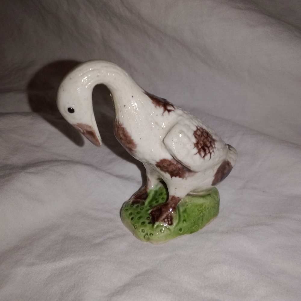 Vintage mudman goose figurine